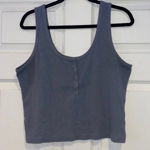 Abercrombie & Fitch Ribbed Cropped Comfy Tank